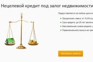 Sberbank avtomobil krediti: şərtlər