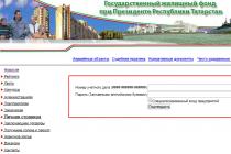 การจำนองทางสังคมภายใต้ประธานาธิบดีตาตาร์สถาน, หน้าส่วนตัวของ RT, กองทุนการเคหะของรัฐ, เงื่อนไขของ GZhF GZhF ของ RT ส่วนบุคคล