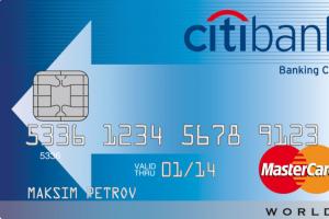 Ako dobiť zostatok na kreditnej karte Citibank Doplňte si účet na karte Citibank